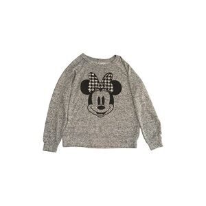 Authentic Disney Parks Minnie Mouse Gray Knit Long Sleeve Top (Size L)